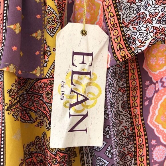 NEW ✨ ELAN USA Printed Off The Shoulder Top - Picture 3 of 7